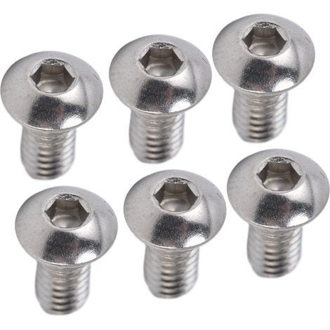 100 Stück Innensechskantschrauben mit Knopfkopf M4, verzinkter Stahl, für Präzisionsmaschinenbau 2802-0004-0008 (1/5)