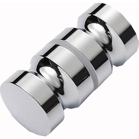Poignées de porte de douche de salle de bain en alliage d'aluminium poignées de porte poignées de remplacement de bouton pour portes en verre (1/5)