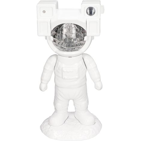 Astronauten-Sternenprojektor, USB-Projektionslampe mit drehbarem Kopf, vier Projektionsmodi, zur Tisch- und Schlafzimmerdekoration. (1/5)
