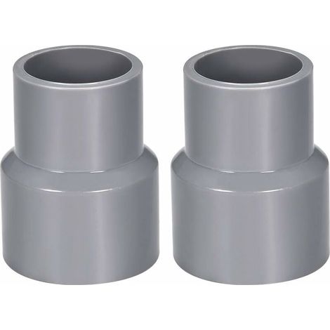 40mm X 32mm Réducteur Tuyau PVC Raccord Couplage Hub DWV Gris 2Pcs (1/4)