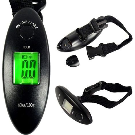 1 paquet pèse Bagages Voyage électronique portatif numérique LCD Suspendu Poids électronique 40kg / 100g