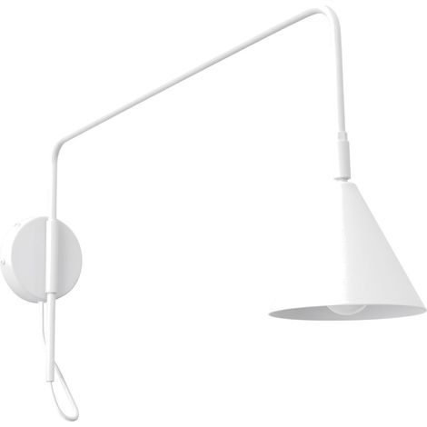Applique NOX bianco 14x30x61cm Acciaio Sollux (1/5)