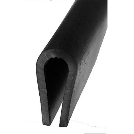 EUTRAS [3 m] FP3002 Protection des aretes Caoutchouc d'etancheite 1,5-5,5 mm - protege et etancheifie de maniere fiable - pour toles, verre et elements de construction - qualite industrielle allemande (1/5)