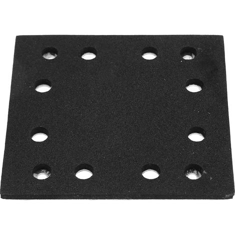 Plateau de ponçage carré 8 trous, 4 œillets, plaque en aluminium, revêtement EVA, bon amorti, forte dissipation de chaleur, disque de polissage électrique