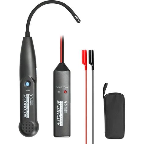 Pro Automotive Buscador de cortocircuitos y abiertos Probador de circuitos Rastreador de cables Buscador de circuitos Detector de circuitos Herramienta de detección de circuitos Sondas de potencia (1/4)