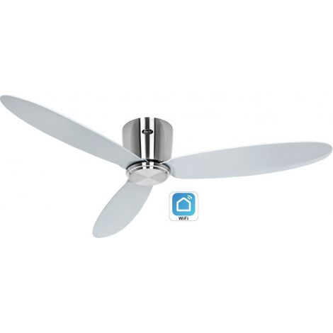 Casafan – Ventilateur de plafond WiFi 132 cm – 4 lames – Moteur DC 1.1-28W – 6 vitesses – Minuterie – Fonction été/hiver