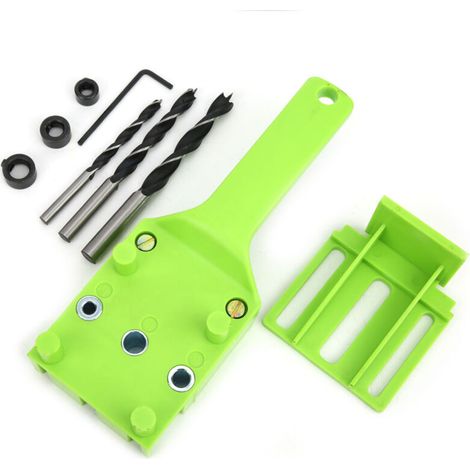Dima di foratura manuale per la lavorazione del legno (8 pezzi) - Set di punte da trapano da 6, 8 e 10 mm -Crezuo