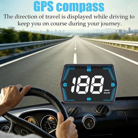 Velocímetro GPS digital para coche con pantalla de visualización frontal (G20) (1/5)