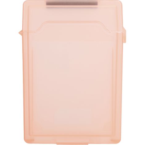 Étui de protection antistatique et anti-poussière pour disque dur 2,5 pouces, en ABS rouge, boîte de rangement pour HDD et SSD, résistant aux chocs. (1/5)