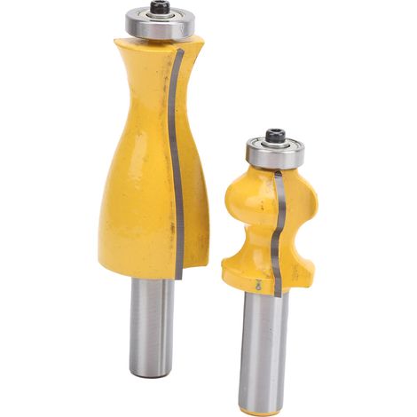 2pcs Fraise à bois 12mm Queue 1/2 Défonceuse Outil de coupe pour Menuiserie (1/5)