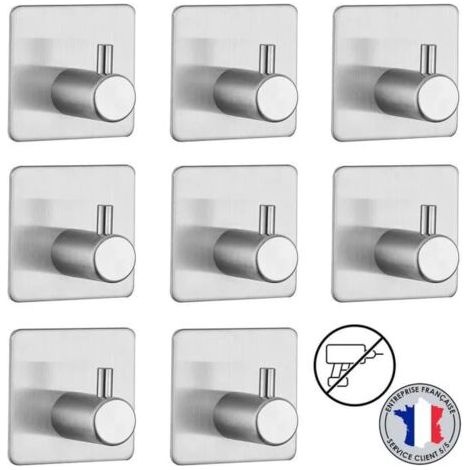 Accroche Torchon - Aimer belle - 3 Pcs - ABS écologique - Plastique chromé - Ventouse (1/3)