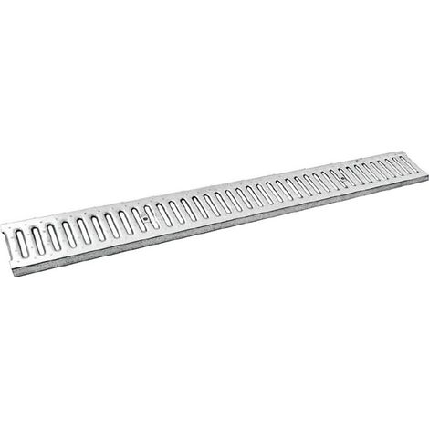 1PZ GRIGLIA ZINCATA PER CANALETTA A15 'COMPACT' cm 100 x 10,2 x H. 1,3