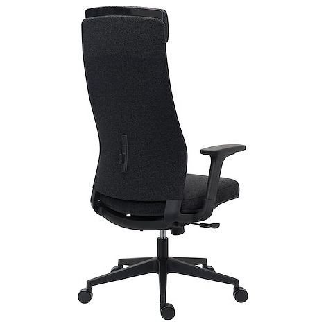 Chaise de bureau LECAR tissu chiné - accoudoirs 3D, appui-tête, réglage profondeur d'assise et soutien lombaire - Mécanisme Synchrone - Pie - gris foncé - Maxiburo (1/5)