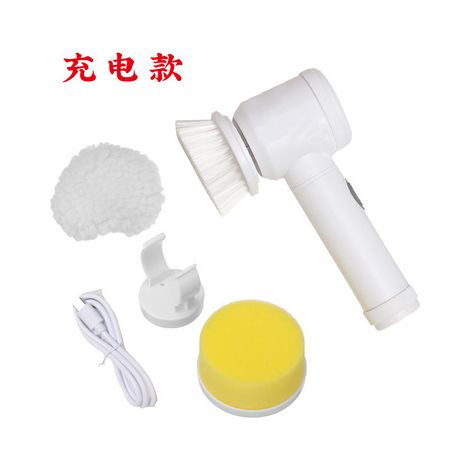 Nettoyeur de cuisine électrique salle de bain toilette cuisine verre nettoyage bain brosse poignée éponge baignoire baignoire toilette brosse de nettoyage outil