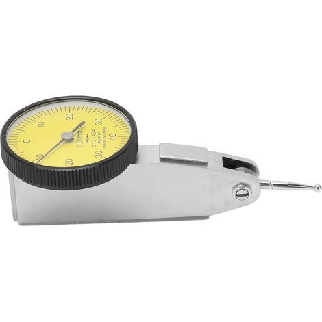 Comparateur à cadran jaune, plage de mesure 0 mm x 40 mm x 0 mm, précision 0,01 mm. (1/5)