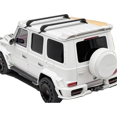 Barras de techo para coche, 1 m de largo, capacidad de carga estática de 75 kg, capacidad de carga dinámica de 45 kg, aptas para vehículos de 4/5 puertas, material de aluminio. (1/5)