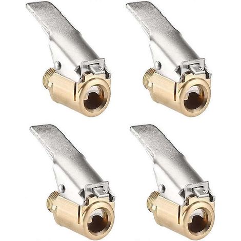 Kit d'embout de gonflage en laiton de 8 mm pour pneus de voiture, adaptateur de valve, clip de valve de gonflage, embout de valve. (1/5)