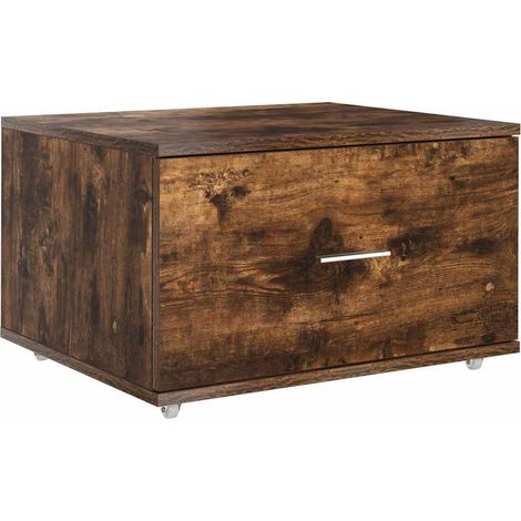 Maison Exclusive - Cajonera con rueda Roble ahumado 55 x 45 x 31