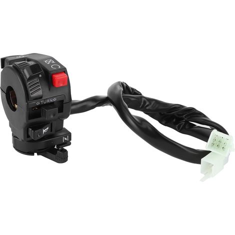 Jeffergarden ‌Interruttore Manubrio 22mm‌ 9 Pin 8 Fili, Adatto per Moto Dirt/Quad/ATV 200cc 250cc
