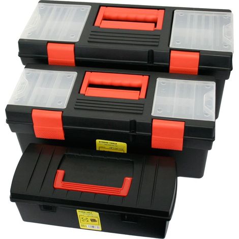 Werkzeugbox Strend Pro HL3035-S6, 3er Set, 450x400x300 mm, max. 10-8-5 kg (1/2)