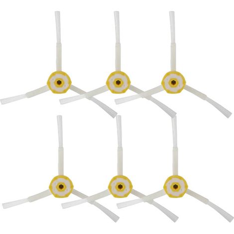 Enowelir Lot de 6 brosses latérales de rechange pour aspirateur Roomba série 500/600/700 (1/4)