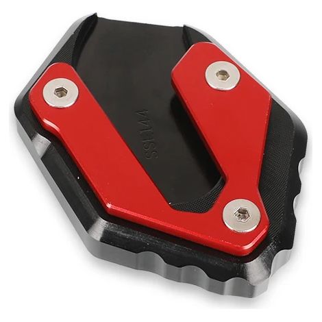 (Gris) Compatible avec YAMAHA FZ6 FAZER FZ6R FZ6-S2 2004-2009 Moto Béquille latérale CNC Extension de béquille avant Agrandit FZ6 maxpower (1/4)