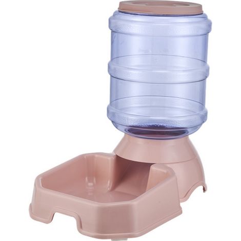 2 distributeurs automatiques de nourriture et d'eau pour chats et chiens, capacité 3,8 L, silicone alimentaire, antidérapant (1/2)