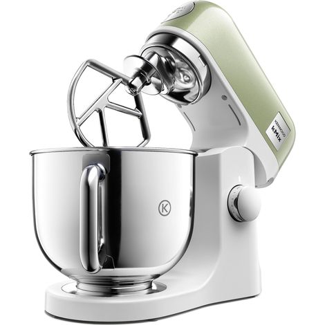 Kenwood kMix Editions KMX760GR - Robot da cucina, ciotola da 5 l, sistema di sicurezza Safe-Use, alloggiamento in metallo, 1000 Watt, con set di pasticceria da 3 pezzi e paraspruzzi, colore: Verde (1/5)