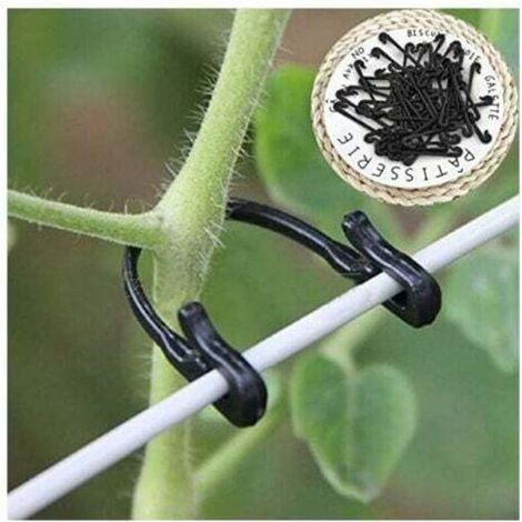 [NON UTILIZZATO] Fascette per viti, 100 pezzi, ganci ad anello, clip per il trapianto di ortaggi e piante, forniture agricole per serre