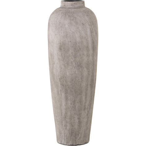 Vase élégant en céramique pour décoration chic - Gris ciment texturé (1/2)