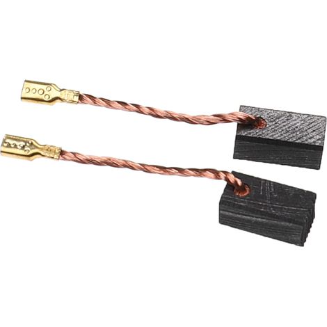 vhbw 2x balais charbon 6,3 x 7,3 x 14 mm compatible avec Hitachi W6V4, W6VA4, W6VB3, W6VM, W8VB2 outil électrique