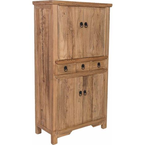 Armario de madera beige 84x38x150h cm (1/5)