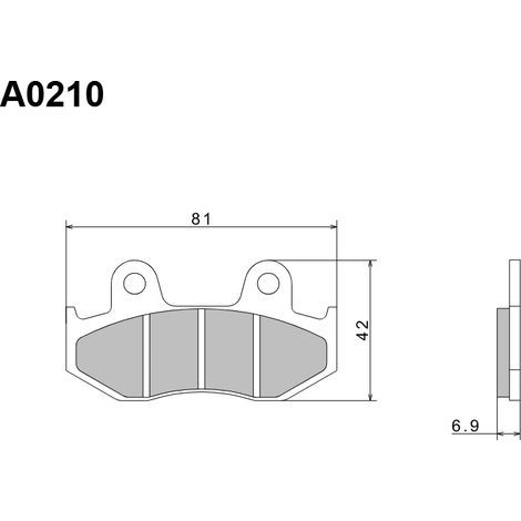 Pastillas de freno semimetálicas premium NISSIN 2024/10 KH92 / KH323 (ECE R90) (fabricadas en Japón) (2P-223NS) (1/5)