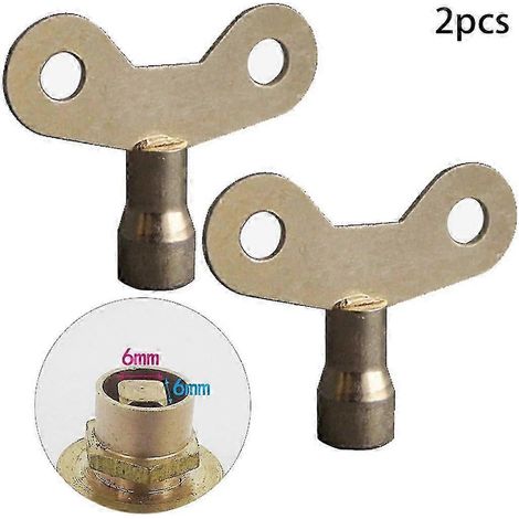 Lot de 2 clés de robinet avec verrouillage, pour usage extérieur, avec système antivol. Idéal pour les robinets d'eau, la plomberie et (1/4)