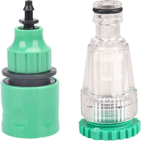 Filtre à eau transparent 4/6 pouces avec kit de 2 raccords rapides polyvalents