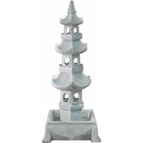 Grand Pagoda Water Feature - L55 x W55 x H126 cm