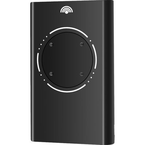 1 - Émetteur de portail - Télécommande 4 canaux - Fréquence 868 MHz - Compatible FAAC XT4 XT2 SLH - Pour garage et entrée - Noir (1/5)
