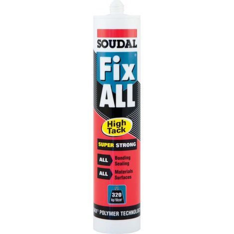 Soudal Fix All White High Tack Sealant Glue (1/2)