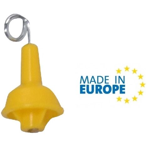 Isolatore di Ricambio Giallo con Pigtail ITALFROM per Recinzioni Elettriche Confezione 50 Pz. (1/2)