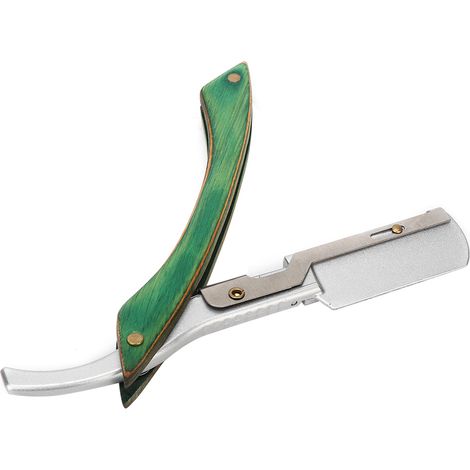 Écrin porte-lame rasoir classique pliable pour barbe, outil de soin du visage et coupe-cheveux, coffret étui mâle, accessoire coiffure homme (1/5)