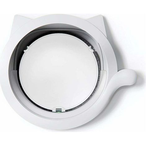 Chien Chat Porte Trou 4 Way Intérieur Extérieur Portes Rondes Accès Direction commandable pour Dressage d'animaux de Compagnie (Color : White) (1/5)