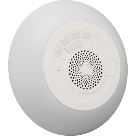 Haut-Parleur de Douche Bluetooth Portable étanche avec Micro intégré et Lumières RVB, Idéal pour Le Bain et la Piscine, Batterie 1200 MAh (1/5)