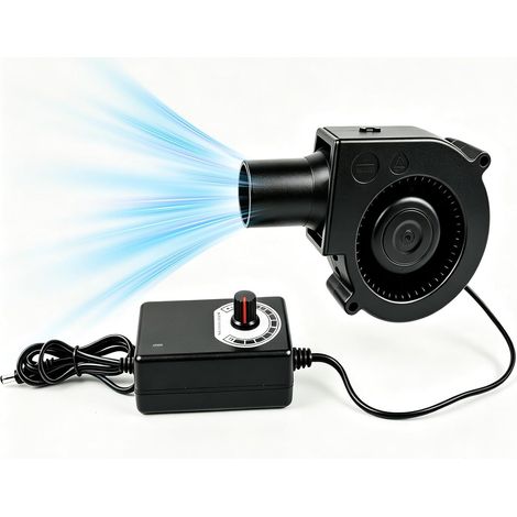 1 Pièces Ventilateur Radial AC 150 m³/h 230 V, Ventilateur Turbine avec Régulateur de Vitesse Intégré, pour Appareils de Chauffage, Pique‑Nique Et Divers Équipements Domestiques (1/5)