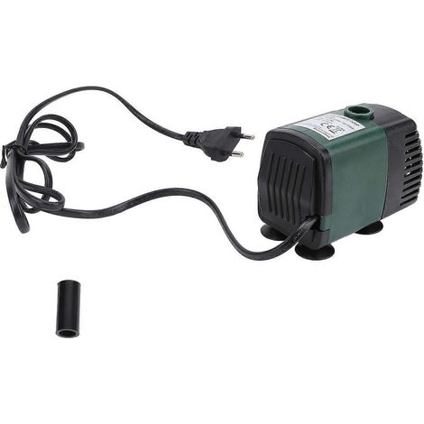 Pompe submersible 7W 500L/h IP68, hauteur de refoulement de 120 cm, silencieuse, pour aquarium et bassin d'agrément. (1/5)