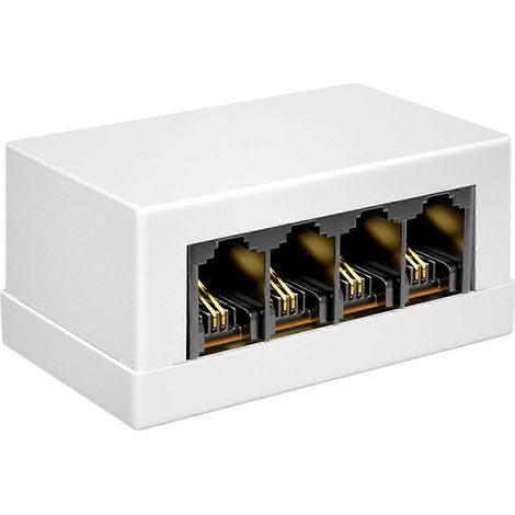 Adaptateur réseau vers téléphone (1 vers 4 ports RJ45 vers RJ11) pour une communication efficace. (1/5)
