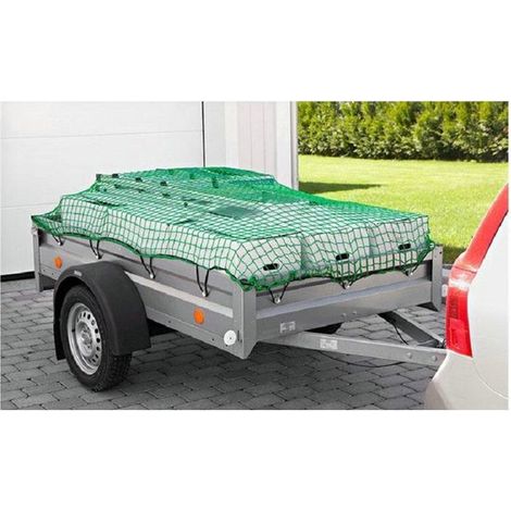 Filet de remorque – 150x220 cm – Qualité lourde – Bâche – Protection de chargement – Filet couverture (1/2)