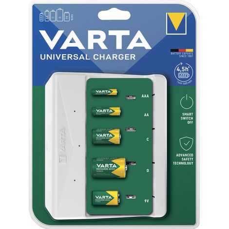 Varta Universal Charger Batteria per Uso Domestico Ac