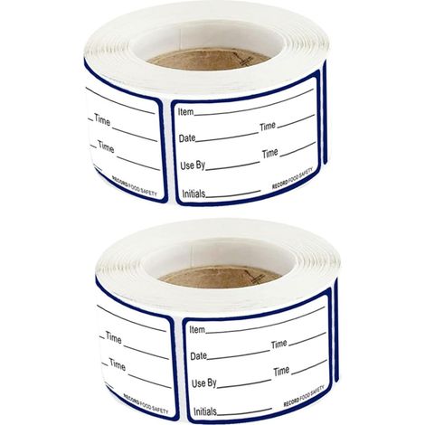 CCYKXA2rouleaux Étiquettes Alimentaires Autocollantes Étiquettes De Congélation Pour Dates Et Contenus Autocollants Écrits Pour Réfrigérateur Et Congélateur (1/5)