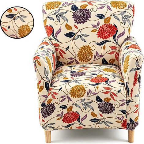 Funda para silla, Funda elástica para silla, Funda extraíble para silla, Funda para sillones de banquete/lectura, sillas de comedor (1/5)