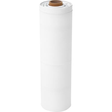 Mophorn Lámina de plástico de polietileno 3,05 x 30,48 m, grosor de 0,3 mm, malla antihierbas para jardín, barrera de vapor, cubierta para invernadero, protección en construcción, blanco y negro (1/5)